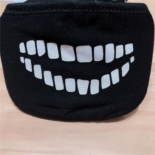 Black Mask for Female Male Face Mask Cotton Anime Mouth Mask Anti-dust Pollution Masks Cute Masker for Woman Man