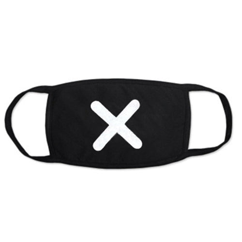 Black Mask for Female Male Face Mask Cotton Anime Mouth Mask Anti-dust Pollution Masks Cute Masker for Woman Man