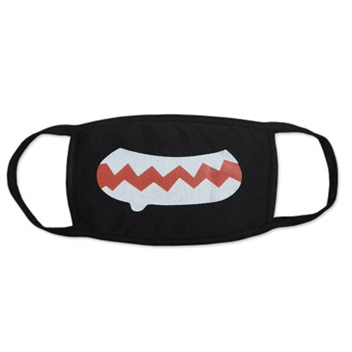 Black Mask for Female Male Face Mask Cotton Anime Mouth Mask Anti-dust Pollution Masks Cute Masker for Woman Man