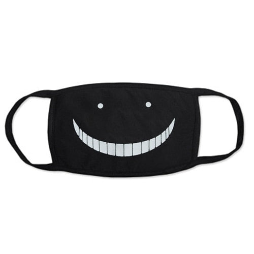 Black Mask for Female Male Face Mask Cotton Anime Mouth Mask Anti-dust Pollution Masks Cute Masker for Woman Man