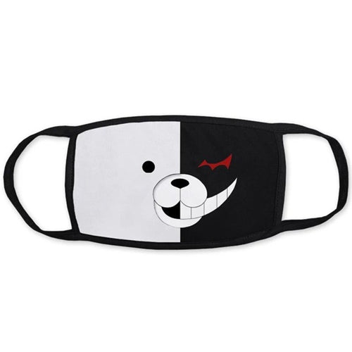 Black Mask for Female Male Face Mask Cotton Anime Mouth Mask Anti-dust Pollution Masks Cute Masker for Woman Man