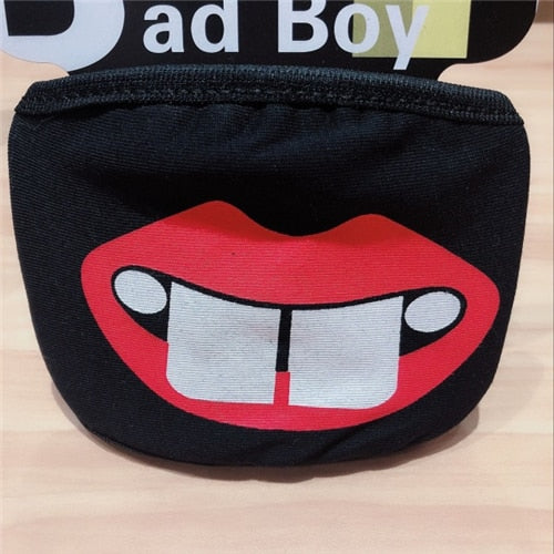 Black Mask for Female Male Face Mask Cotton Anime Mouth Mask Anti-dust Pollution Masks Cute Masker for Woman Man