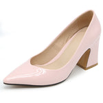 Taoffen New Women Pointed Toe Pumps Solid Color High Heels Shoes Women Concise Office Lady Daily Party Footwear Size 32-43