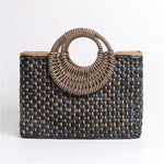 Hand basket shopping bag Bali Island Hand Corn straw Woven Bag Butterfly buckle Straw Bags Satchel Wind Bohemia Beach Bag