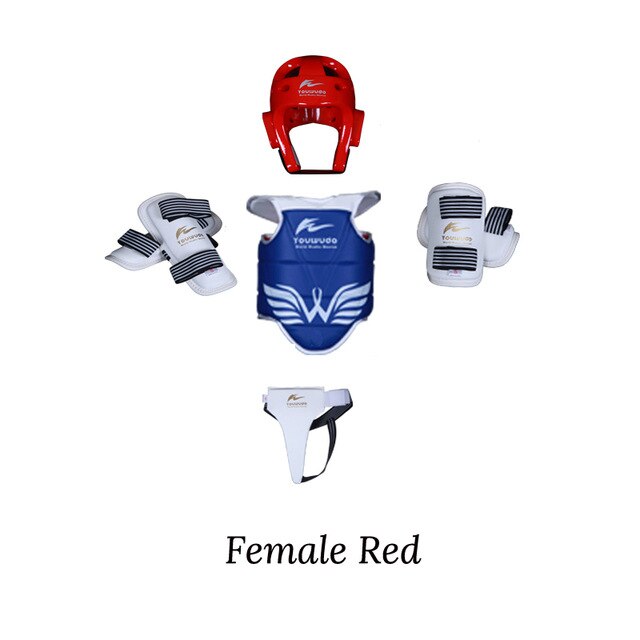 Taekwondo protector set 5pc Sparring Equipment  children adult head foot protection Karate boxing sports