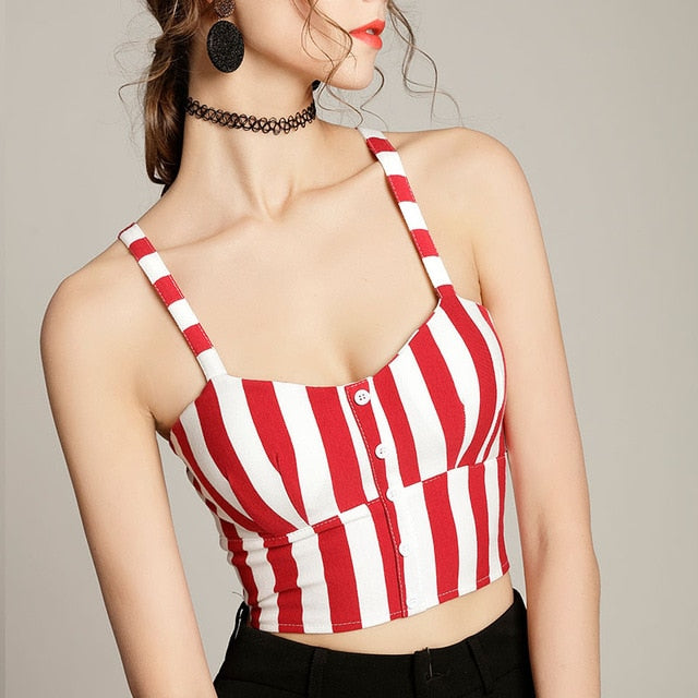 2020 Sexy Crop Top Cami Tank Top Women Female Slimming Movement Striped Top Cropped Tops Tank Elasticity Women Feminino Bustier