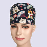 New Unisex pharmacy printing beauty men's surgery surgical hat practice nurse cap medical hospital doctor laboratory printing
