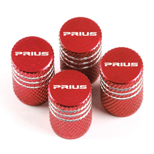 4pcs car-styling High quality aluminum colored alloy,  Decorative tire valve cap for Toyota Prius