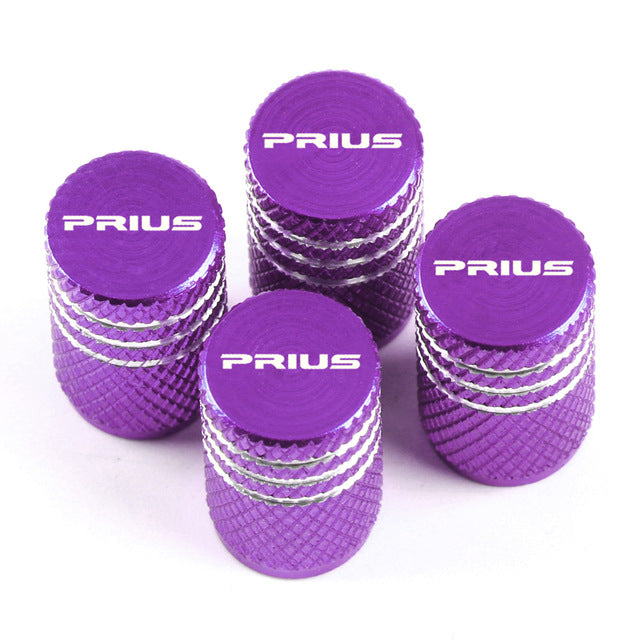 4pcs car-styling High quality aluminum colored alloy,  Decorative tire valve cap for Toyota Prius