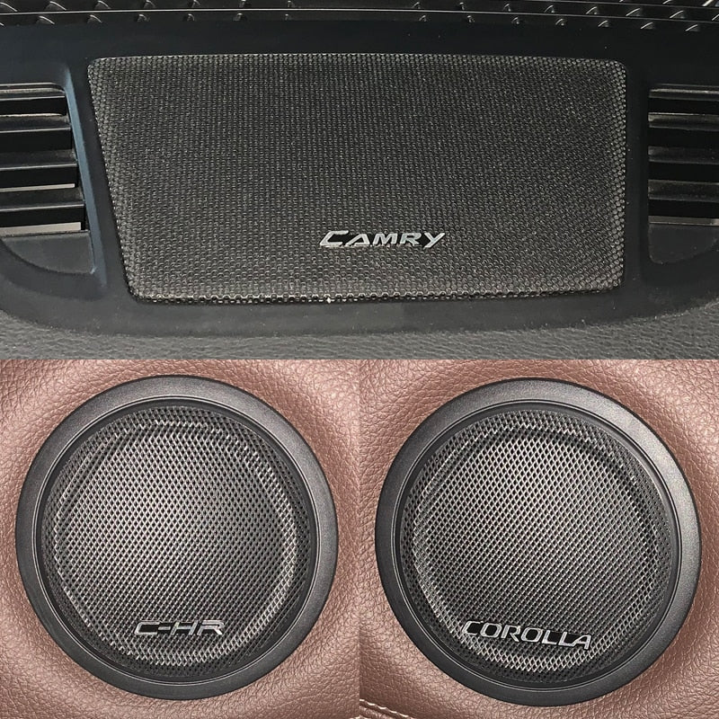10pcs Car Audio Emblem Sticker for Toyota Camry 2012-2020 Corolla CHR Car Styling