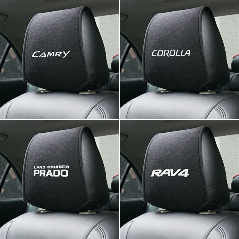 1pcs Interior accessories Universal Size Hot car headrest cover for Toyota corolla chr camry prado land cruiser rav 4 yaris