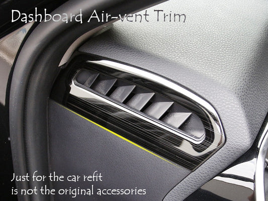 For Toyota Camry 2017 2018 XV70 Car Console Dashboard Air Conditioner Out-let Vent Frame Cover Sticker Trim Car Styling