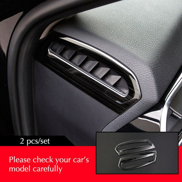 For Toyota Camry 2017 2018 XV70 Car Console Dashboard Air Conditioner Out-let Vent Frame Cover Sticker Trim Car Styling