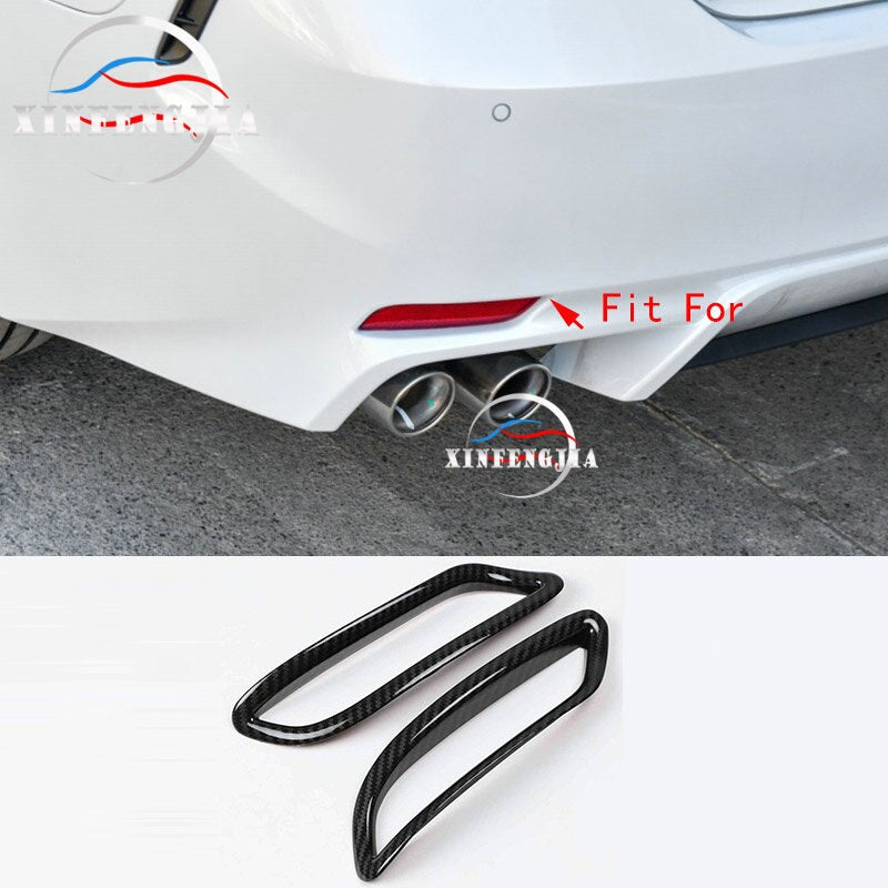 For Toyota Camry SE XSE 18-19 Carbon Fiber Color Rear Fog Light Fog Lamp Decorate Frame Trim