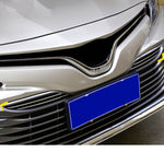 Stainless Steel for Toyota Camry 2018 Front Mesh Grille Stainless Steel Trim Strip Sticker Front Grille Molding Car Accessories