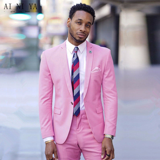 2018 White Double Breasted men wedding suits Blazer Skinny Tuxedo Custom kingsman Jacket mens suit terno Masculino jacket+pants
