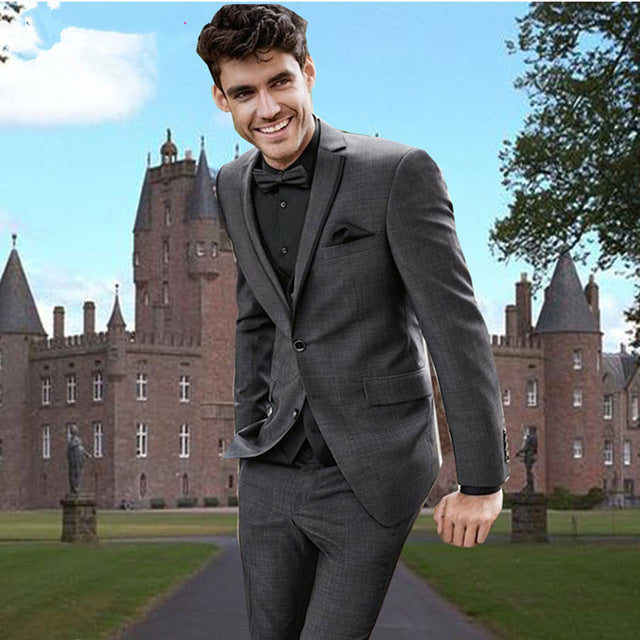 2018 White Double Breasted men wedding suits Blazer Skinny Tuxedo Custom kingsman Jacket mens suit terno Masculino jacket+pants