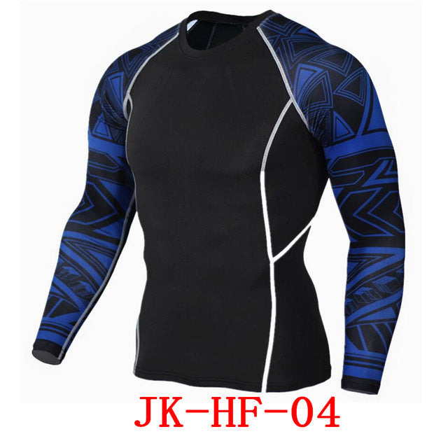 Newest 2Pcs/Set Men's Tracksuit Gym Fitness Compression Sports Suit Clothes Running Jogging Sport Wear Exercise Workout Tights