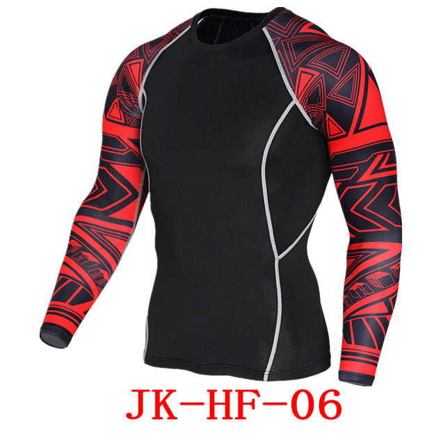 Newest 2Pcs/Set Men's Tracksuit Gym Fitness Compression Sports Suit Clothes Running Jogging Sport Wear Exercise Workout Tights