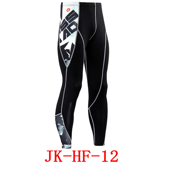 Newest 2Pcs/Set Men's Tracksuit Gym Fitness Compression Sports Suit Clothes Running Jogging Sport Wear Exercise Workout Tights