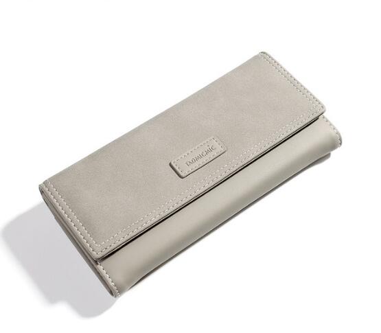 Wallet fashionable ladies' sanded leather long and large capacity wallet fashionable hand bag mobile phone bag