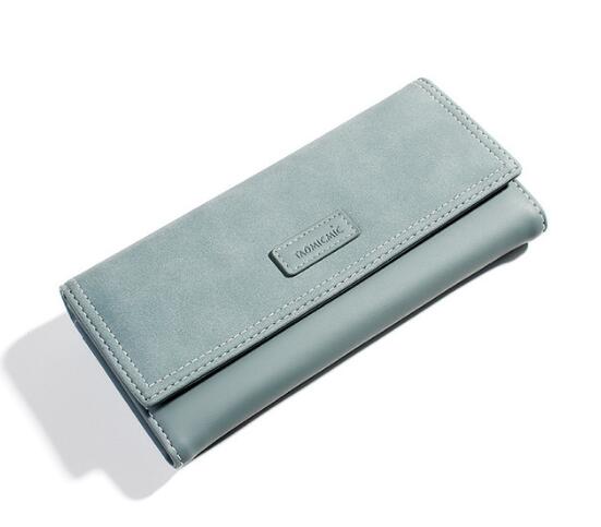 Wallet fashionable ladies' sanded leather long and large capacity wallet fashionable hand bag mobile phone bag