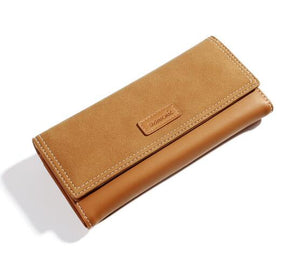 Wallet fashionable ladies' sanded leather long and large capacity wallet fashionable hand bag mobile phone bag