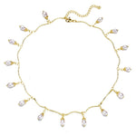 Elegant Flower Pearl Choker Necklaces For Women Gold Coin Bow Knot Pendant Necklace Long Chain Jewelry Party Gifts