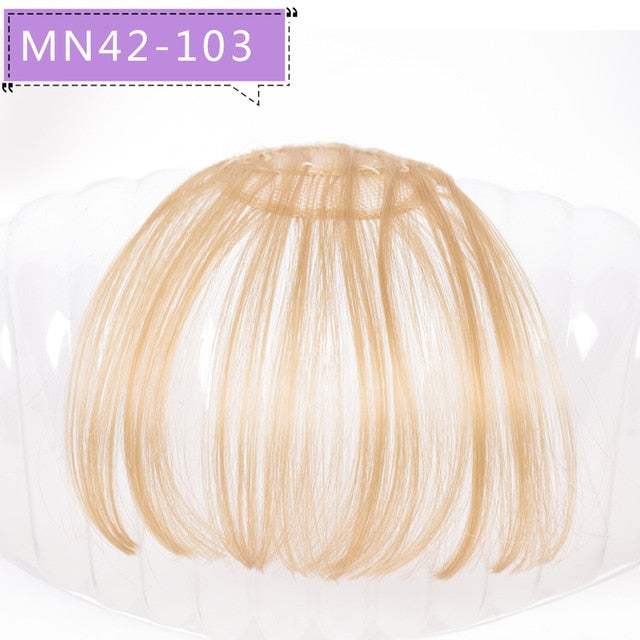 LVHAN air bangs pure bangs hair extension synthetic wig natural black light brown dark brown black high temperature fiber