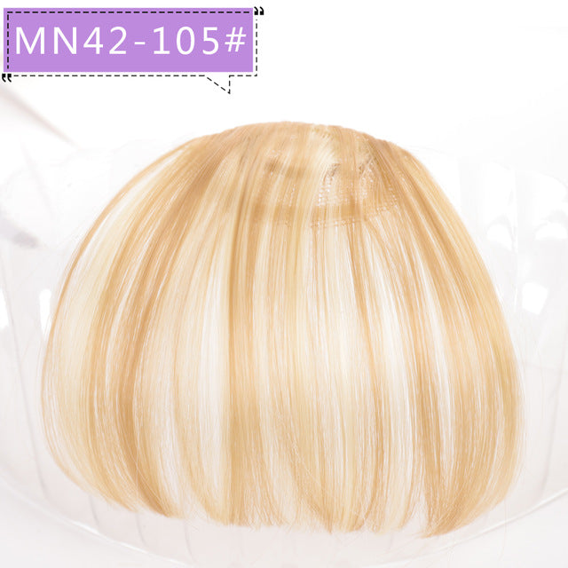 LVHAN air bangs pure bangs hair extension synthetic wig natural black light brown dark brown black high temperature fiber