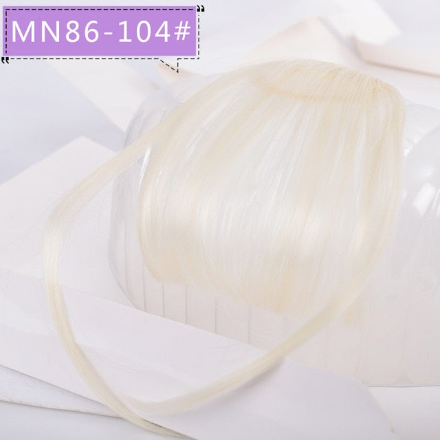 LVHAN air bangs pure bangs hair extension synthetic wig natural black light brown dark brown black high temperature fiber
