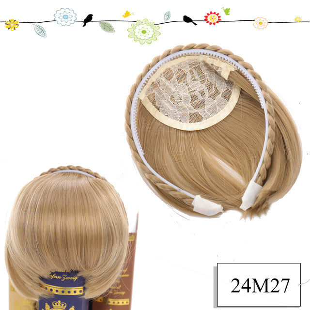 LVHAN air bangs pure bangs hair extension synthetic wig natural black light brown dark brown black high temperature fiber