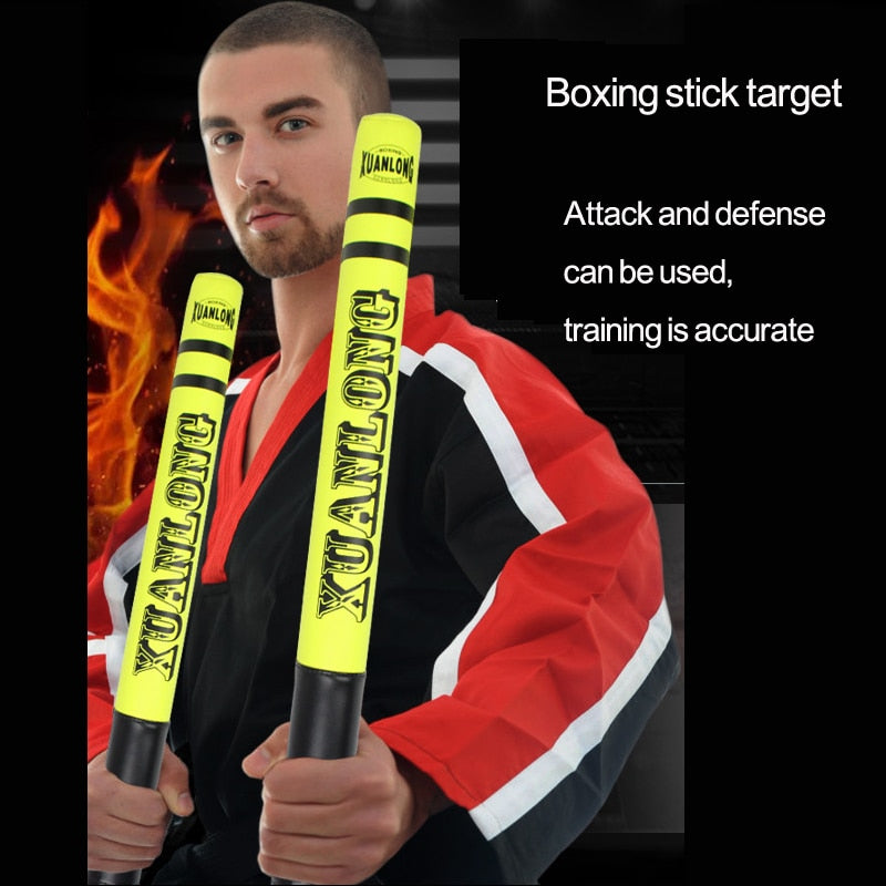 Boxing and Sanda Foam stick target,Dodge reaction Fight reaction sandbag bar,Taekwondo speed training equipment  PU leather