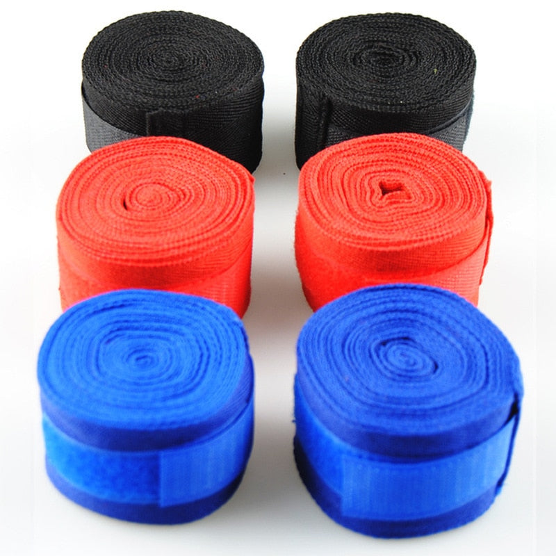 1Pc Cotton Kick Boxing Wraps Bandage Men Sanda Taekwondo Muay Thai Wrist Straps Equipment