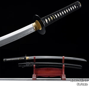Handmade Full Tang Katana T10 Steel Clay Treatment Real Samurai Sword For Sale Ready For Cutting Bamboo-New Arrival