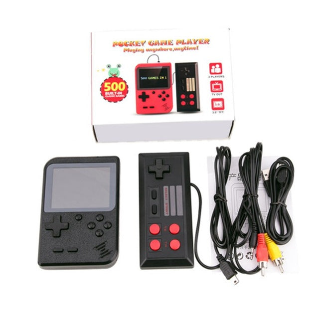 Retro Video Game Console Handheld Game Portable Pocket Game Console Mini Handheld Player for Kids Gift 500 IN 1