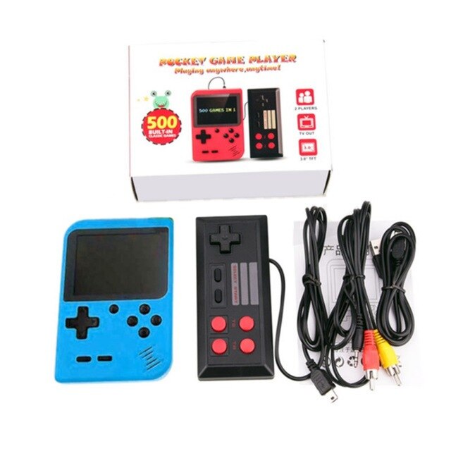 Retro Video Game Console Handheld Game Portable Pocket Game Console Mini Handheld Player for Kids Gift 500 IN 1