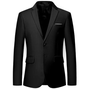 2020 New Luxury Classic RED BLACK Men'S Casual Blazers Autumn Spring Fashion Brand Loose Long Suit