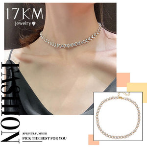 Elegant Flower Pearl Choker Necklaces For Women Gold Coin Bow Knot Pendant Necklace Long Chain Jewelry Party Gifts