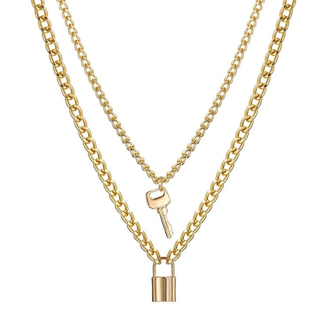 VKME 2017 Women's Fashion Jewelry Colar 1pc European Simple Gold Silver Plated Multi Layers Bar Coin Necklace Clavicle Chains