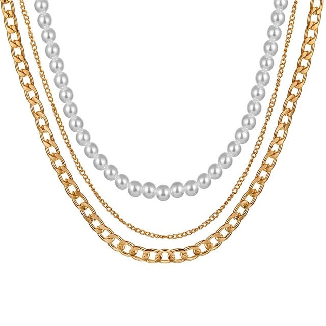 VKME 2017 Women's Fashion Jewelry Colar 1pc European Simple Gold Silver Plated Multi Layers Bar Coin Necklace Clavicle Chains