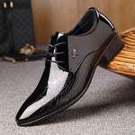 New italian oxford shoes for men luxury mens patent leather wedding shoes mens pointed toe dress shoes classic derbies 871