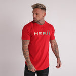 Red Gym T Shirt Men Breathable Fitness Sport Shirt Mens Workout Tshirt Man Running T-shirt Summer Sports Wear Top Rashgard Male