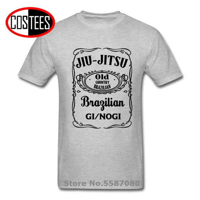 Parody BJJ Brazilian Jiu Jitsu Gi NoGi black Version T shirt homme Funny Letter printed Jiu Jitsu T-shirt Karate teeshirt hombre