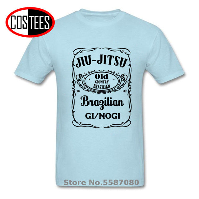 Parody BJJ Brazilian Jiu Jitsu Gi NoGi black Version T shirt homme Funny Letter printed Jiu Jitsu T-shirt Karate teeshirt hombre