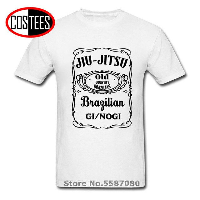 Parody BJJ Brazilian Jiu Jitsu Gi NoGi black Version T shirt homme Funny Letter printed Jiu Jitsu T-shirt Karate teeshirt hombre