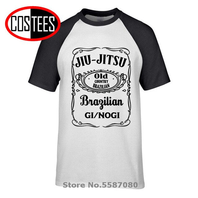 Parody BJJ Brazilian Jiu Jitsu Gi NoGi black Version T shirt homme Funny Letter printed Jiu Jitsu T-shirt Karate teeshirt hombre