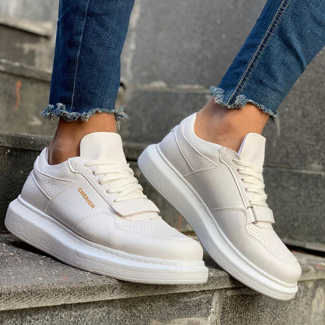 Chekich Sneakers For Men Sneakers Casual Comfortable Flexible Fashion Leather Wedding Orthopedic Walking Shoe Sport Shoes For Men Women Unisex Comfort Lightweight Sneakers Running Shoes Breathable Zapatos Hombre CH073