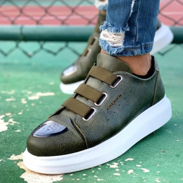 Chekich Sneakers For Men Sneakers Comfortable Flexible Fashion Leather Wedding Orthopedic Walking Shoe Sport Shoes For Men Comfort Unisex Lightweight Lightweight Casual Running Shoes Breathable Zapatos Hombre CH251