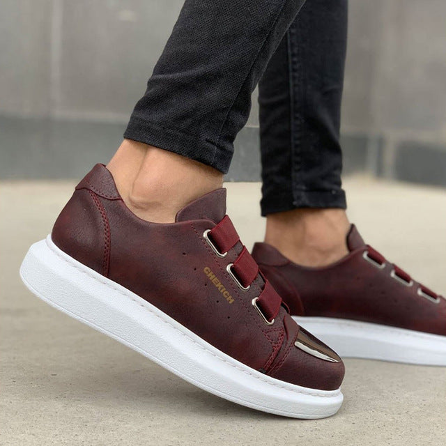 Chekich Sneakers For Men Sneakers Comfortable Flexible Fashion Leather Wedding Orthopedic Walking Shoe Sport Shoes For Men Comfort Unisex Lightweight Lightweight Casual Running Shoes Breathable Zapatos Hombre CH251